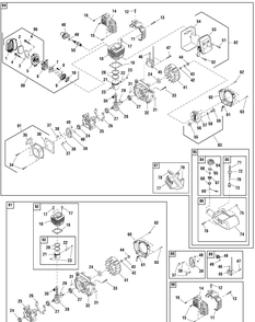 Engine Group - Sp33-W (702023) Diagram and Parts List for 866028-SP33-W 2011 Briggs and Stratton Brush Cutter